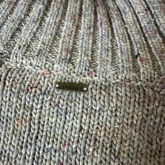 Prana Ibid Sweater Tunic Women’s Multi Tan Size Medium Wool Blend Turtleneck - Picture 9 of 9